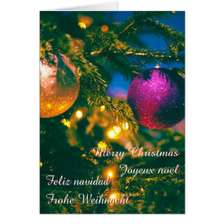 Christmas theme with 2 Christmas ball... Cards