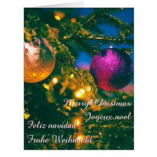 Christmas theme with 2 Christmas ball... Cards