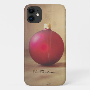 Christmas theme with Christmas ball iPhone 11 Case