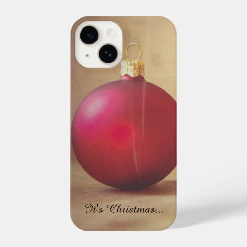 Christmas theme with Christmas ball iPhone 14 Case