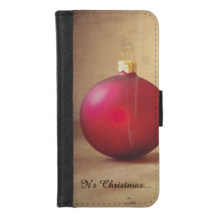 Christmas theme with Christmas ball iPhone 8/7 Wallet Case