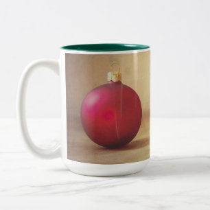 Christmas theme with Christmas ball Two-Tone Coffee Mug
