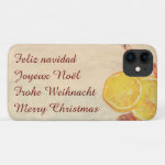 Christmas theme with Fruits iPhone 11 Case