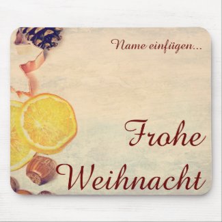 Christmas theme  with Fruits... Mouse Pad