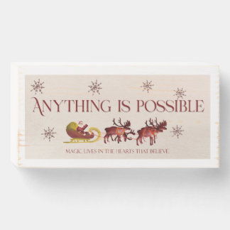  Christmas-themed banner,  Wooden Box Sign