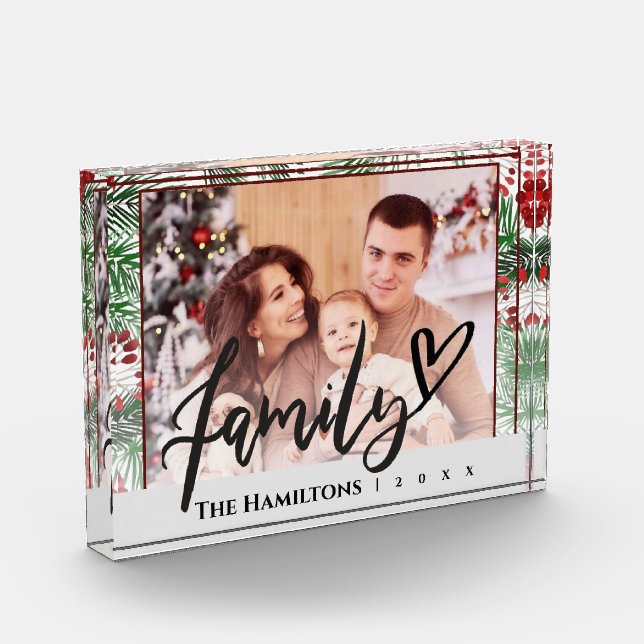 Christmas Themed | Family | Photo Block (Left)