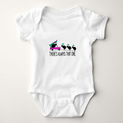 Christmas Themed Kiwi Joke Saying Gift Idea    Baby Bodysuit