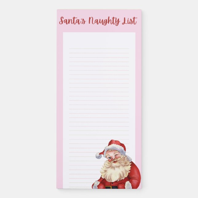 Christmas Themed Magnetic Notepad (Front)