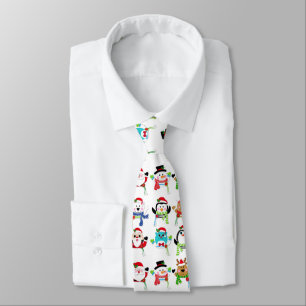 Christmas themed pattern neck tie