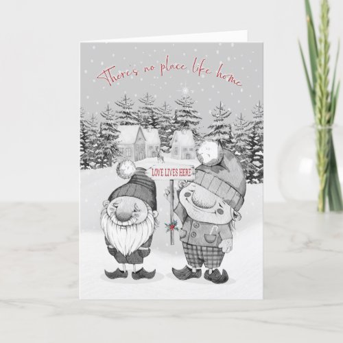 Christmas Theres No Place like Home Game Love Holiday Card