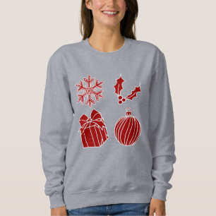 Christmas Things - Snowflake, Holly, Present, and  Sweatshirt