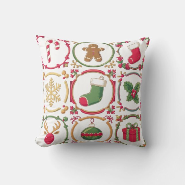 CHRISTMAS THINGS THROW PILLOW (Front)
