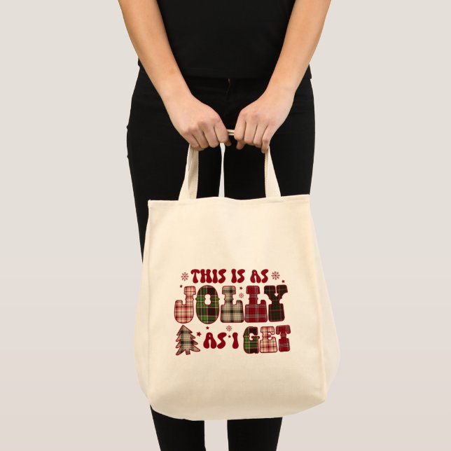 Christmas This Is As Jolly As I Get  Tote Bag (Front (Product))