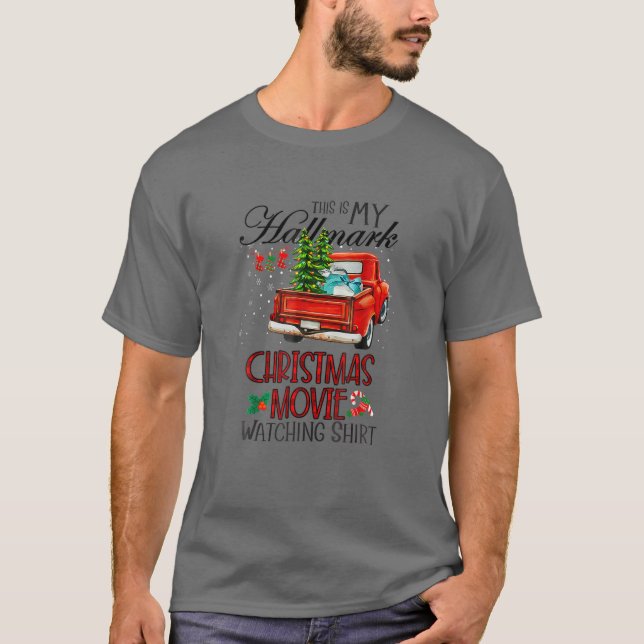Christmas This Is My Hallmärks Movie Watching Men T-Shirt (Front)