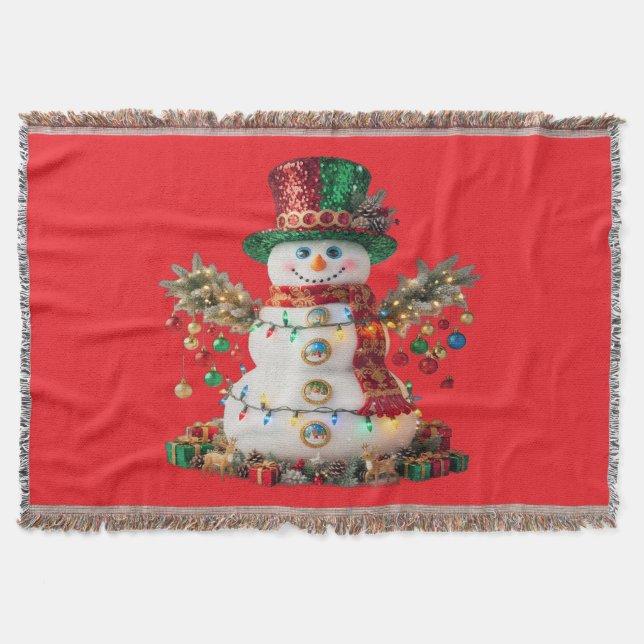Christmas Throw Blanket (Front)