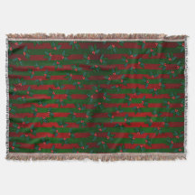 Christmas Throw Blankets Holiday Holly Towels