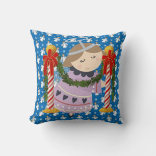 Christmas Throw Pillow, Angel Throw Pillow