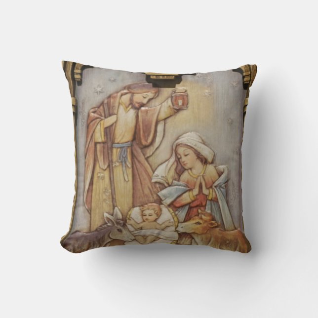Christmas Throw Pillow/Baby Jesus Pillow (Front)