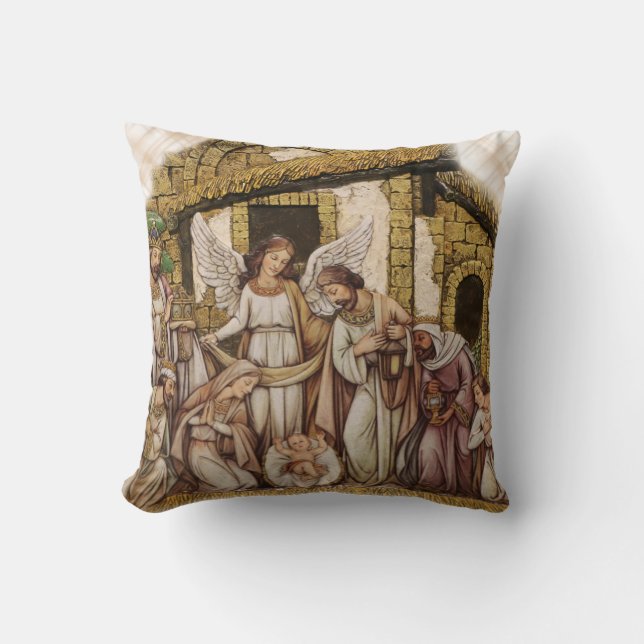Christmas Throw Pillow/Baby Jesus Pillow (Front)