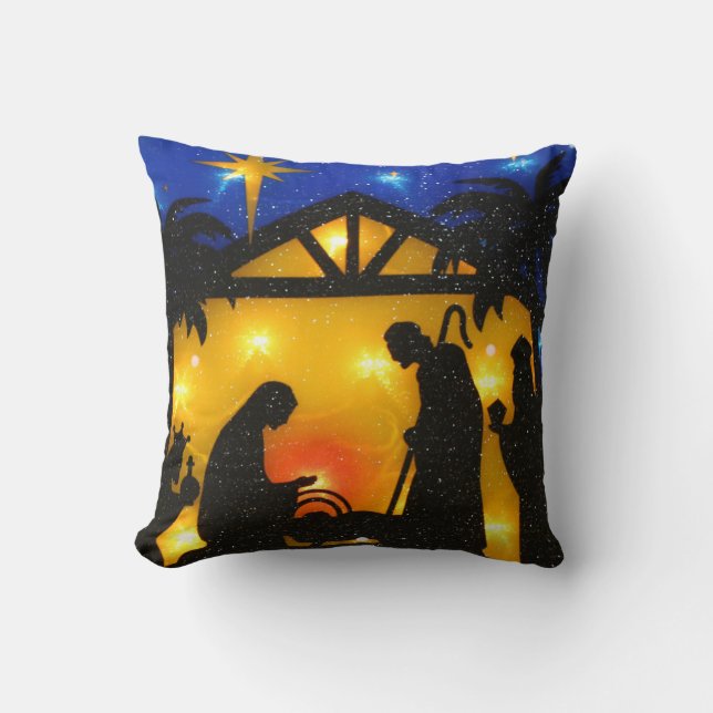 Christmas Throw Pillow/Baby Jesus Pillow (Front)