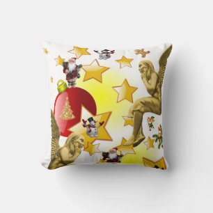 Christmas Throw Pillow, Christmas Angel Throw Pillow