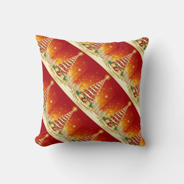 Christmas Throw Pillow/Christmas Tree Pillow (Front)