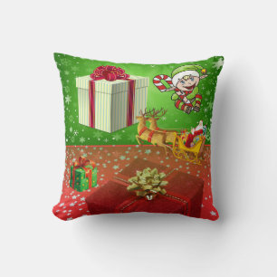 Christmas Throw Pillow, Elf Throw Pillow
