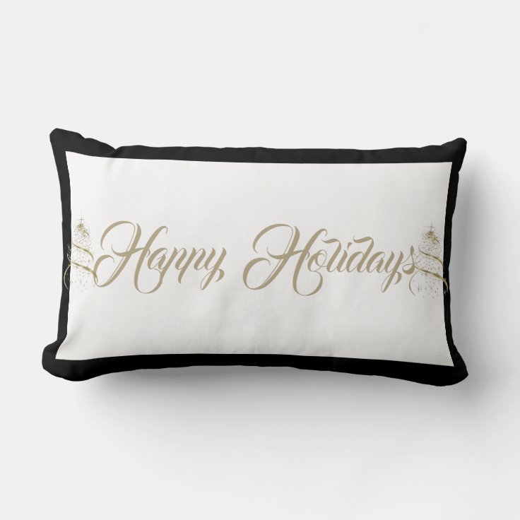 Christmas Throw PillowHappy Holidays Lumbar Pillow Zazzle