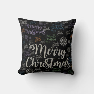 Christmas Throw Pillow, Merry Christmas Pillow