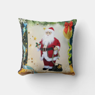 Christmas Throw Pillow Santa