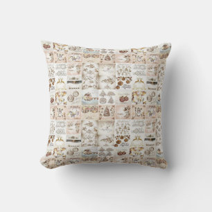 Christmas Throw Pillow, Vintage Pillow