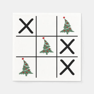 Christmas Tic Tac Toe Napkins