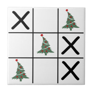 Christmas Tic Tac Toe Tile