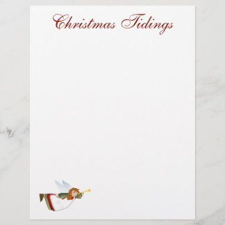 Christmas Tidings Angel Letterhead