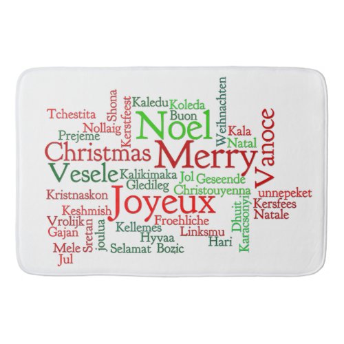 Christmas Tidings Around The World Bath Mat