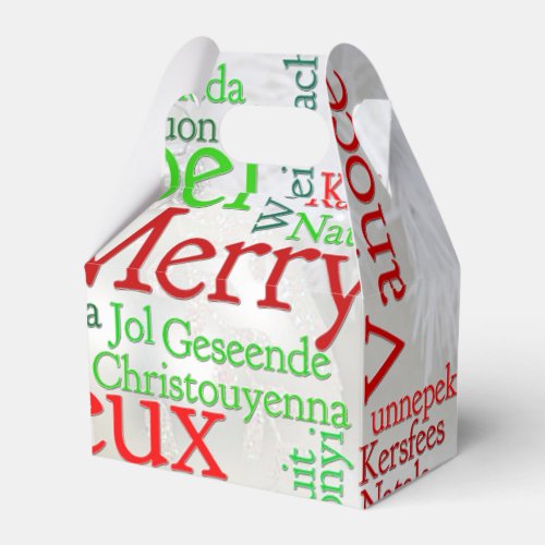 Christmas Tidings Around The World Favor Boxes