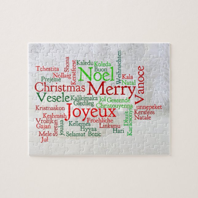 Christmas Tidings Around The World Jigsaw Puzzle (Horizontal)