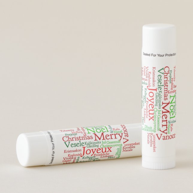 Christmas Tidings Around The World Lip Balm (Front)