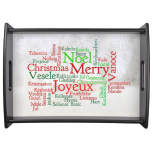 Christmas Tidings Around The World Serving Tray