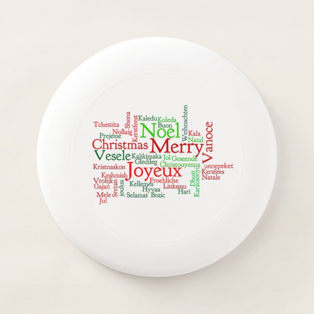 Christmas Tidings Around The World Wham-O Frisbee (Front)