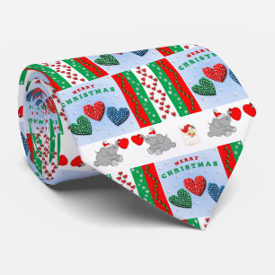Christmas Tie, Merry Christmas Neck Tie