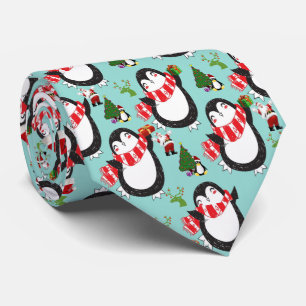 Christmas Tie, Penguin Neck Tie
