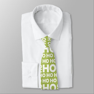 Christmas Tie - Santas Festive Sayings Holiday 