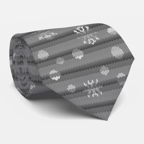 Christmas Ties Festive Knit Print Holiday Neckties