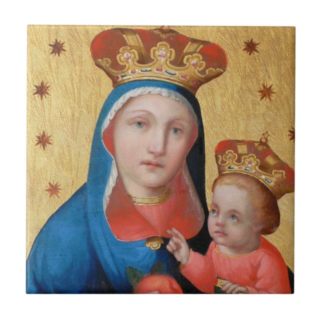 Christmas Tile Madonna and Child (Front)