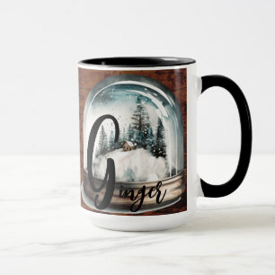 Christmas Time Alphabet Customizable Mug