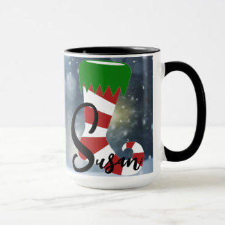 Christmas Time Alphabet Customizable Mug
