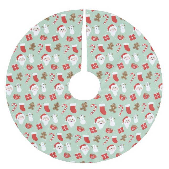 Christmas Time   Brushed Polyester Tree Skirt (Front)