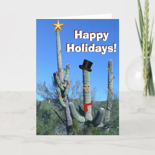 Christmas Time Catives Holiday Card