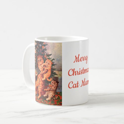 Christmas Time Catland Louis Wain Coffee Mug